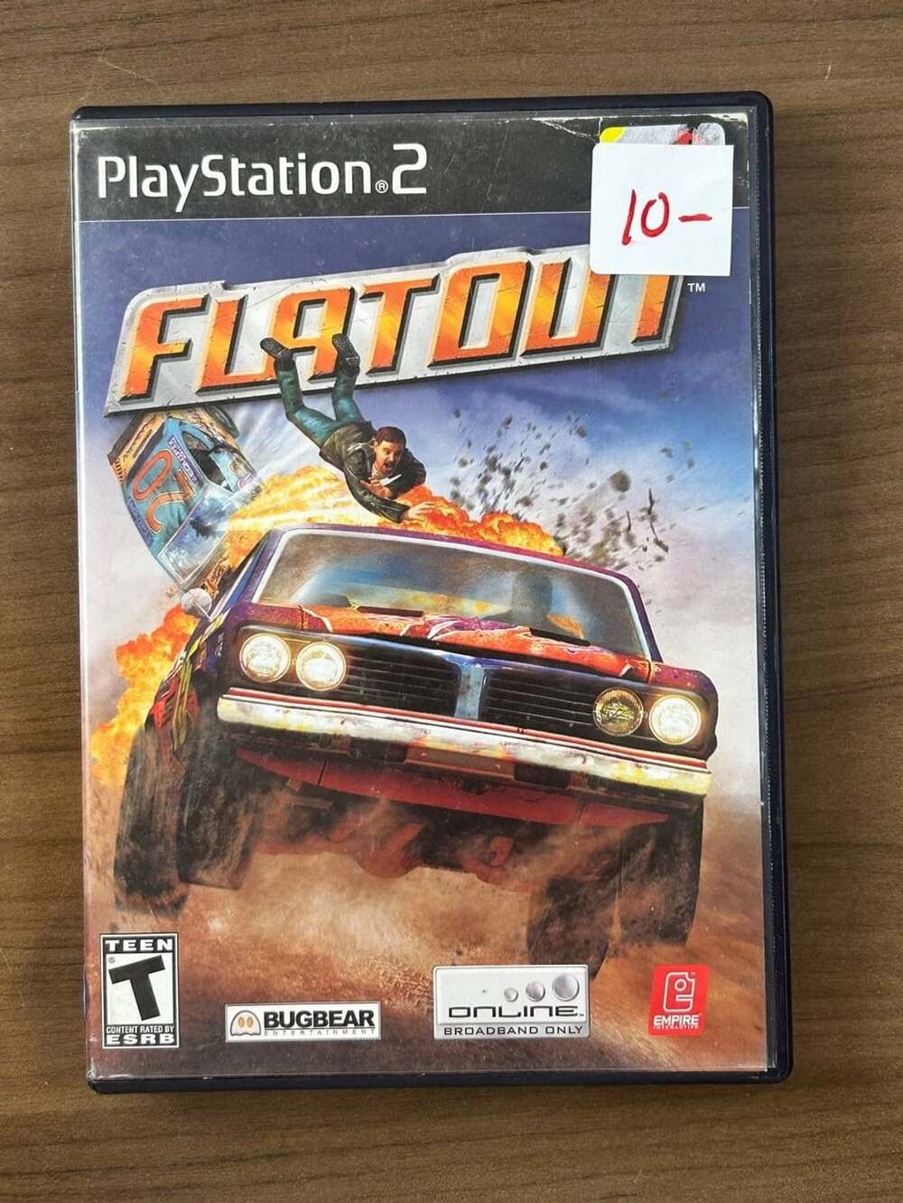 FlatOut PS2 PlayStation 2 2005 Racing Demolition Derby Game Disc & Case